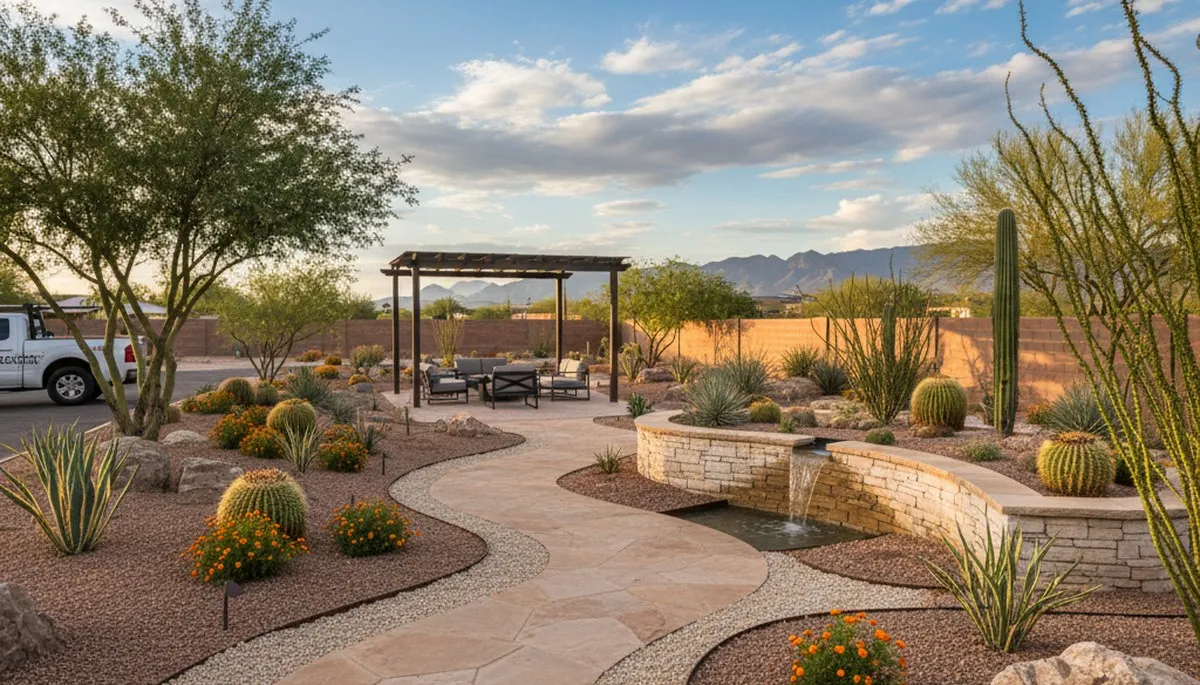 Landscaping services in Tucson, AZ for residential and commercial outdoor maintenance and design